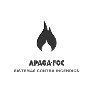 Logo Apagafoc Ibiza en blanco y negro